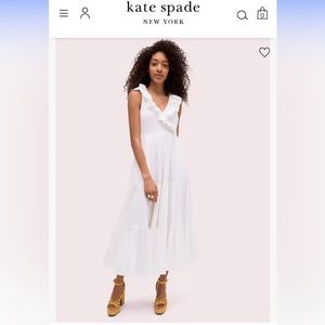 Kate Spade Poplin Ruffle Tiered Dress